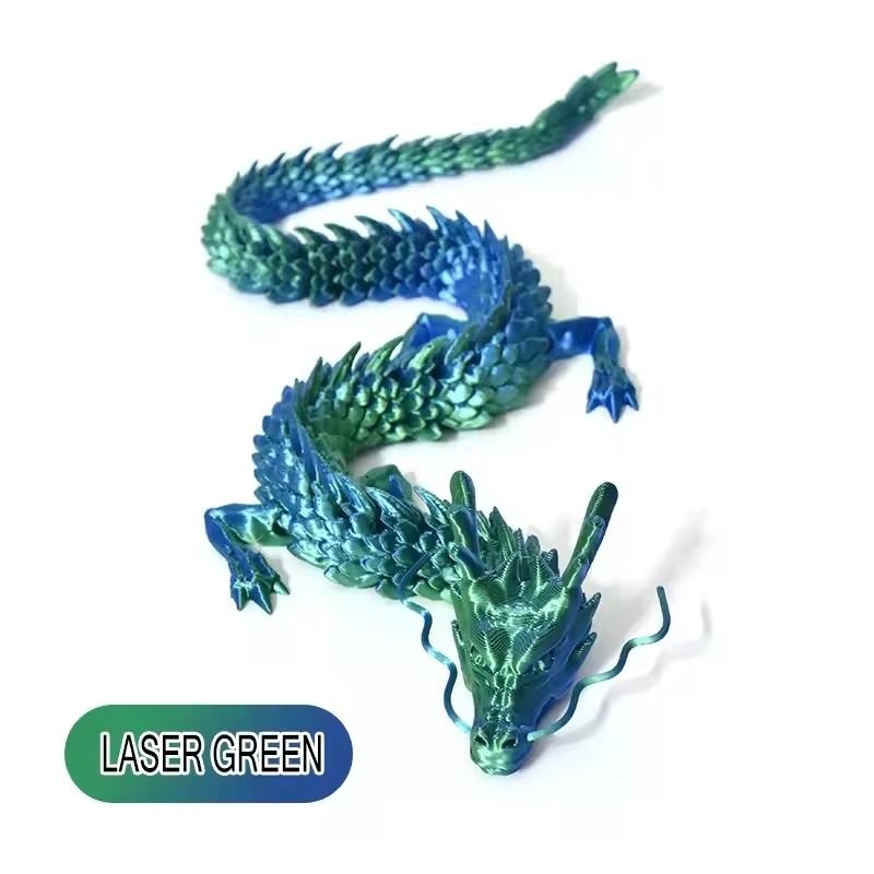 Huge 3D Printed Jointed Dragon Figurine Decoration 90cm 13