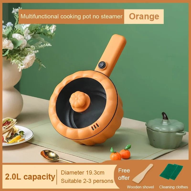 Multifunction Electric Mini Skillet And Hotpot Cooker With Ceramic Glaze Liner 9