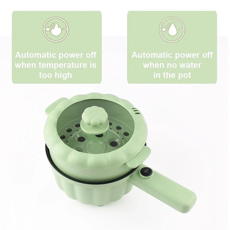 Multifunction Electric Mini Skillet And Hotpot Cooker With Ceramic Glaze Liner 2