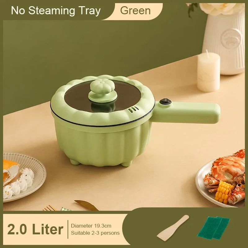 Multifunction Electric Mini Skillet And Hotpot Cooker With Ceramic Glaze Liner 6