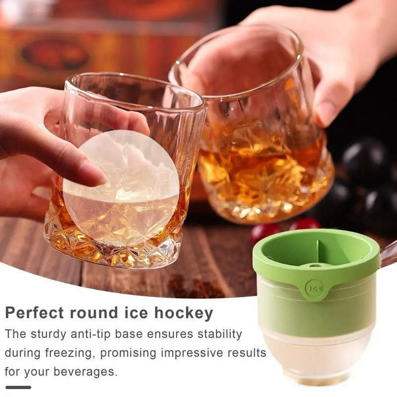 Round Silicone Ice Ball Maker Mold For Whiskey And Cocktails 3