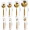 Gold Measuring Cups And Spoons Set For Baking And Cooking 8 Piece 1
