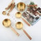 Gold Measuring Cups And Spoons Set For Baking And Cooking 8 Piece 5