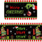 Christmas Gingerbread Man Crystal Velvet Kitchen Floor Mat Set 9