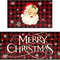 Christmas Gingerbread Man Crystal Velvet Kitchen Floor Mat Set 12