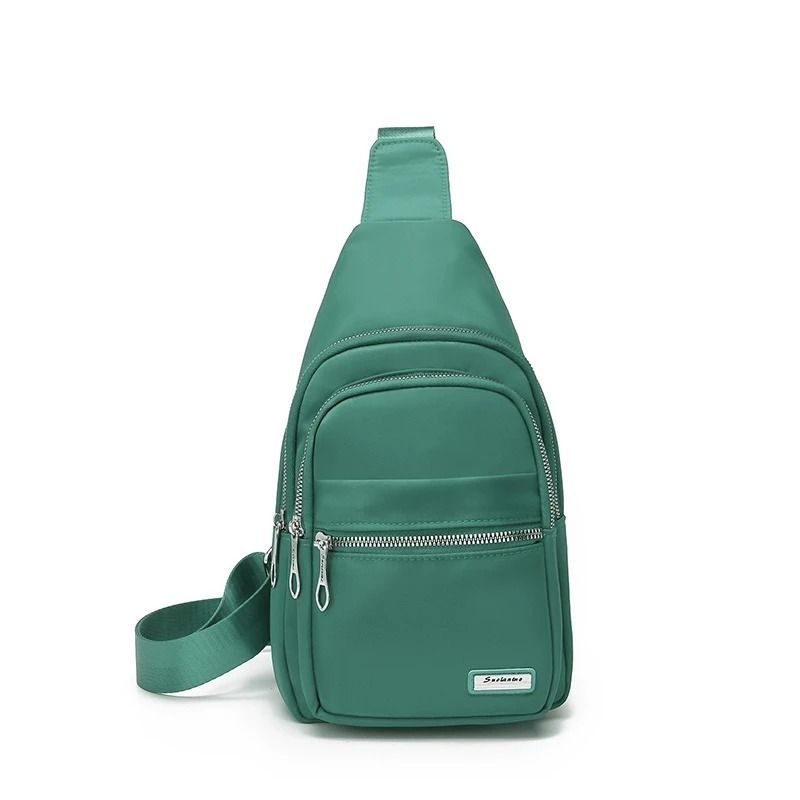 Outdoor Nylon Chest Bag For Women Lightweight Commuting Small Backpack 12