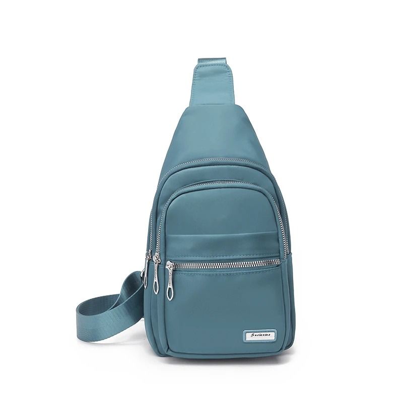 Outdoor Nylon Chest Bag For Women Lightweight Commuting Small Backpack 13