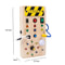 Montessori Busy Board Sensory Toy Wooden With LED Light Switch Control Board For Children 24 Years 14