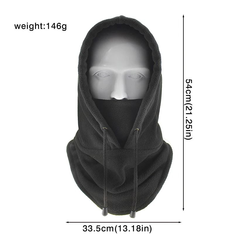 Plush Fleece Balaclava Hat Winter Ski Windproof Cap Thicken Warm Outdoor Cycling Caps For Men Women 5