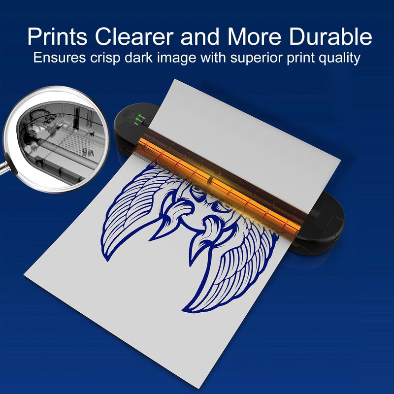 YILONG Wireless Tattoo Printer Portable Tattoo Template Printer With Transfer Paper 1
