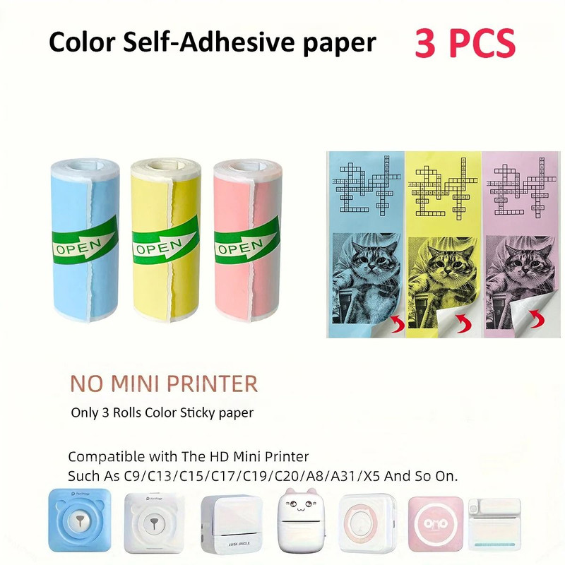 Mini Sticker Printer Inkless Thermal Pocket Bluetooth Printer For Photos And Memos 2