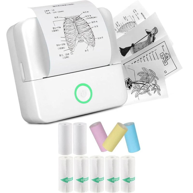 Mini Sticker Printer Inkless Thermal Pocket Bluetooth Printer For Photos And Memos 3