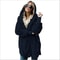 Autumn Winter Double Fleece Cardigan Jacket Women Solid Color Long Sleeve Plush Warm Hooded Lady Ja 9