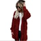 Autumn Winter Double Fleece Cardigan Jacket Women Solid Color Long Sleeve Plush Warm Hooded Lady Ja 17