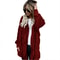 Autumn Winter Double Fleece Cardigan Jacket Women Solid Color Long Sleeve Plush Warm Hooded Lady Ja 2
