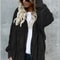Autumn Winter Double Fleece Cardigan Jacket Women Solid Color Long Sleeve Plush Warm Hooded Lady Ja 8