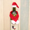 Christmas Wine Bottle Cover Red Mini Santa Scarf And Hat Wine Bottle Gift For Xmas Tree Navidad Chr 4