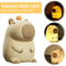 Cute Capybara Night Light Rechargeable Silicone Touch Lamp Dimmable Nursery Light For Kids 1