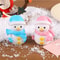 Cute Snowman Silicone Light Soft Night Light LED Bedside Lamp Ambient Light For Bedroom Christmas G 1