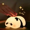 Panda Shaped LED Night Light USB Rechargeable Silicone Timer Lamp Soft Glow For Kids Bedroom And Nu 1
