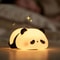 Panda Shaped LED Night Light USB Rechargeable Silicone Timer Lamp Soft Glow For Kids Bedroom And Nu 4