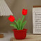 Artificial Tulip Table Lamp Bedside Night Light Flower Ambient LED Home Decoration 8