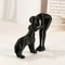 Interactive Human And Pet Figurines Abstract Art Companionship Home And Office Decor 1