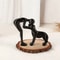 Interactive Human And Pet Figurines Abstract Art Companionship Home And Office Decor 2