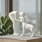 Interactive Human And Pet Figurines Abstract Art Companionship Home And Office Decor 6