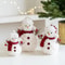 Cute Knitted Christmas Snowman Ornaments Pink And Red Fabric Home Decoration Gift 7