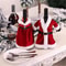 Creative Christmas Wine Bottle Dress Set Golden Velvet Santa Snowman Bottle Covers Holiday Table De 1