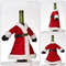 Creative Christmas Wine Bottle Dress Set Golden Velvet Santa Snowman Bottle Covers Holiday Table De 4