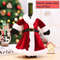 Creative Christmas Wine Bottle Dress Set Golden Velvet Santa Snowman Bottle Covers Holiday Table De 7