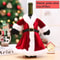 Creative Christmas Wine Bottle Dress Set Golden Velvet Santa Snowman Bottle Covers Holiday Table De 7