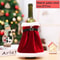 Creative Christmas Wine Bottle Dress Set Golden Velvet Santa Snowman Bottle Covers Holiday Table De 8