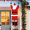 Santa Claus Climbing Wall Hanging Decoration Christmas Outdoor Ornament Polyester Holiday Decor 0