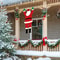 Santa Claus Climbing Wall Hanging Decoration Christmas Outdoor Ornament Polyester Holiday Decor 1