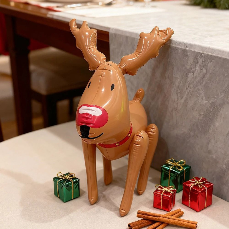 Inflatable Deer Decoration PVC Thick Deer Balloon For Courtyard Party Atmosphere And Christmas Gift 2