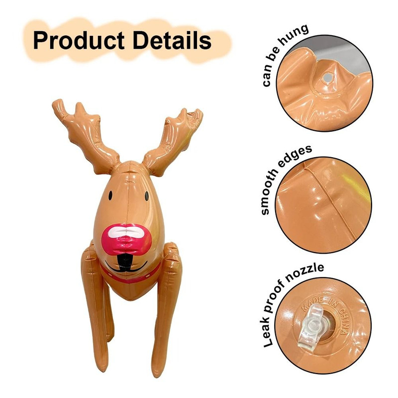 Inflatable Deer Decoration PVC Thick Deer Balloon For Courtyard Party Atmosphere And Christmas Gift 5