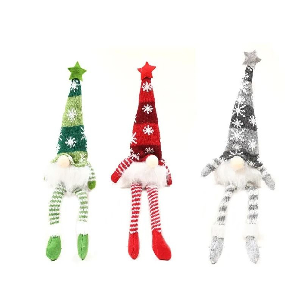 Faceless Gnome Plush Ornament Knitted Christmas Tree Pendant Decoration 4