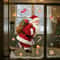 Santa Claus Candy Gifts Gingerbread Window Sticker Christmas Decoration 0