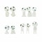 Glow In The Dark Mini Figure Set For Home And Garden Decoration 10pcs 4