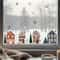Christmas Houses Window Stickers Removable Holiday Glass Decals For Home Decoration 0