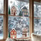 Christmas Houses Window Stickers Removable Holiday Glass Decals For Home Decoration 1