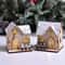 Christmas LED Wooden House Light Cabin Ornament For Holiday Home Decor 0