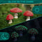 Glow In The Dark Mini Mushroom Resin Ornament For Fairy Garden Dollhouse Decor 1