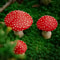 Glow In The Dark Mini Mushroom Resin Ornament For Fairy Garden Dollhouse Decor 2
