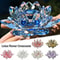 Crystal Lotus Flower Figurine Glass Decoration For Home And Wedding 0