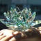 Crystal Lotus Flower Figurine Glass Decoration For Home And Wedding 1