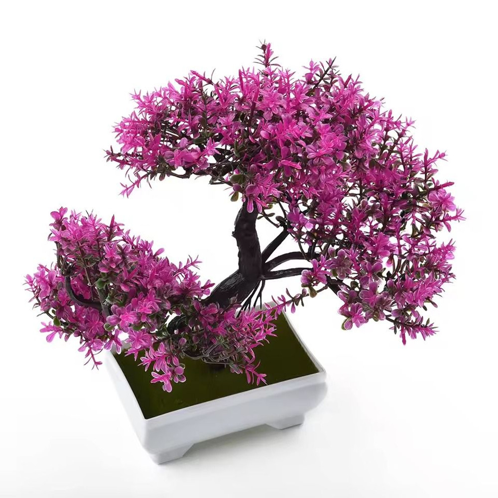 Artificial Bonsai Tree In Pot Fake Plant For Home Room Table Decoration 2